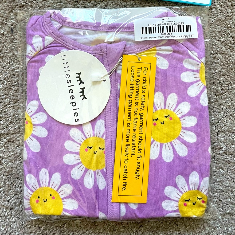 Little Sleepies Flower Power Zippy